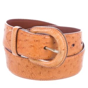 Polo Ralph Lauren Ostrich Waist Belt tan size 28